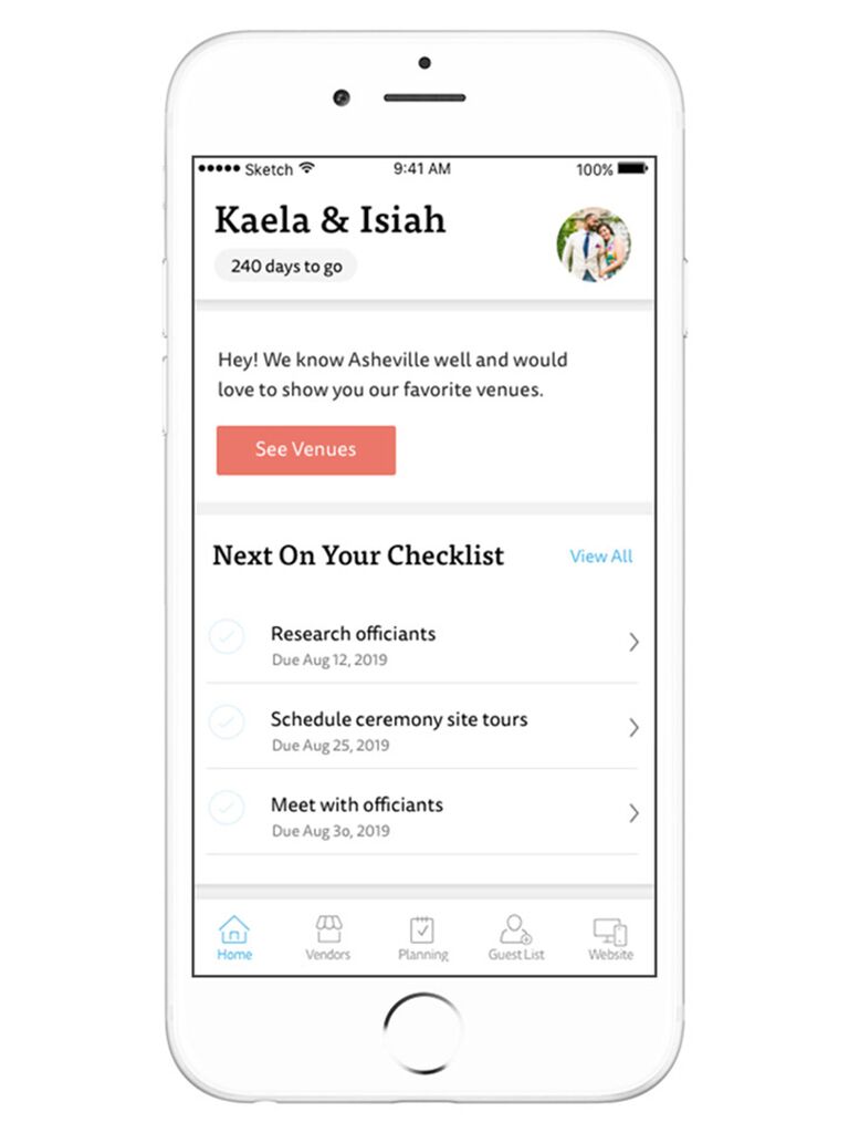 The Knot Wedding Planner App 