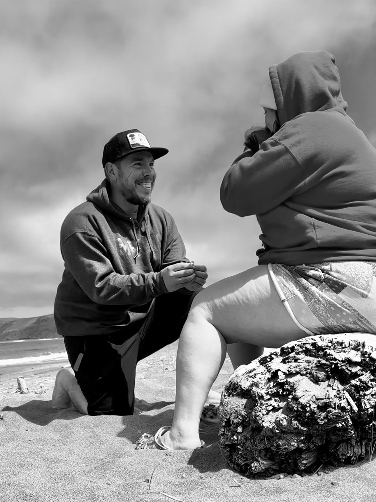 Picture of He popped the question.......