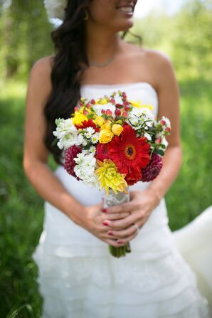 Bright Bridal Bouquet