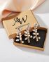 AW Bridal AW BRIDAL Wedding Hair Clip Rhinestone Bridal Hair Pieces Hair Combs for Women Pearl Wedding Hair Barrettes Wedding Hair Accessories for Brides 3pcs (Gold) Gold Pins, Combs + Clip - thumbnail - 5