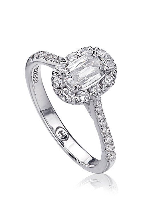 Christopher Designs Classic Emerald, Round Cut Engagement Ring - 1