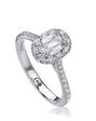 Christopher Designs Classic Emerald, Round Cut Engagement Ring - thumbnail - 1
