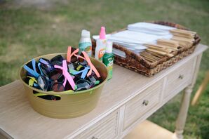 Custom Programs and Sunglasses for the Ceremony