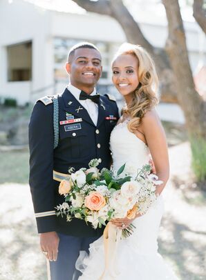 Bride and Groom Portraits During Wedding at The Ivory Oak in Wimberley, Texas