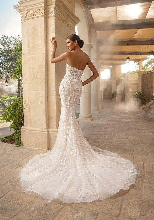 KITTY CHEN ADELAIDE, H2519 Fit-and-Flare Wedding Dress - 5