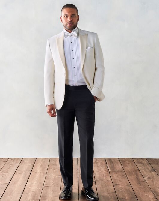 The Black Tux White Dinner Jacket Tuxedo Ivory Tuxedo - 6