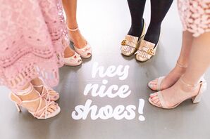 Modern Floor Decals and Guest Wedding Shoes