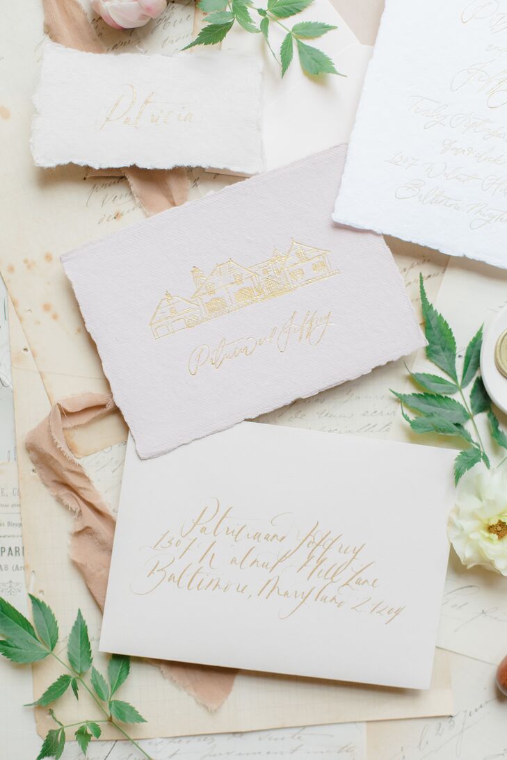 Romantic Invitations for Wedding in Baltimore, Maryland