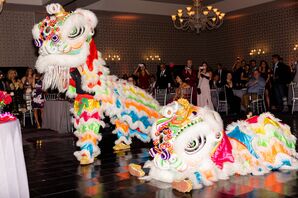 Traditional Chinese Lion Dance at The Nines Hotel in Portland, Oregon