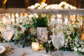 Overgrown Garden-Inspired Green Centerpieces