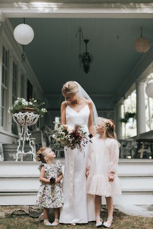 Bride with Two Flower Girls