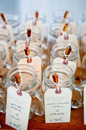 Mason Jar Escort Cards