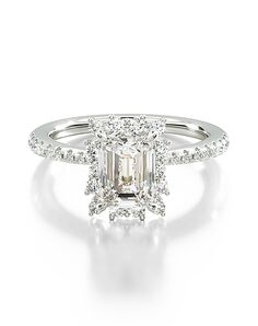 James Allen Emerald Cut Engagement Ring