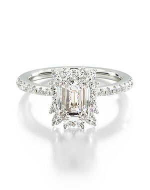 James Allen Emerald Cut Engagement Ring