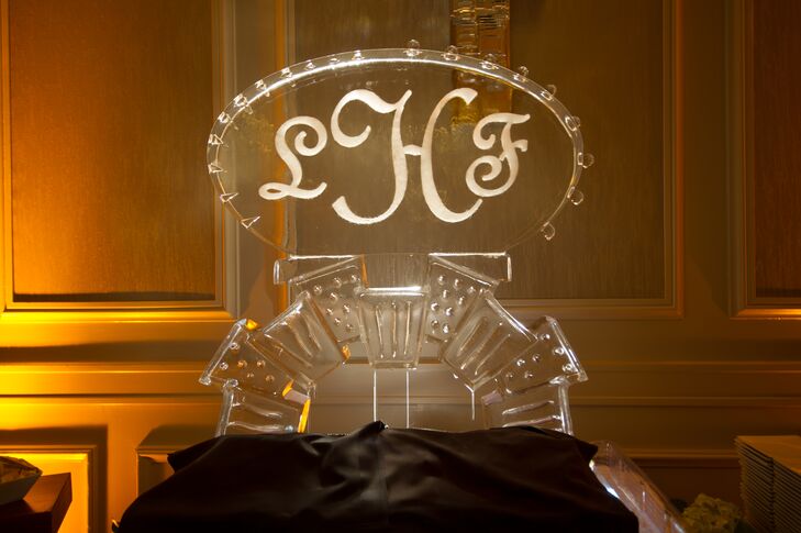 Monogrammed Ice Sculpture
