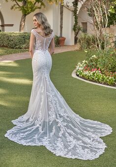 Jasmine Couture Lorelei Fit-and-Flare Wedding Dress