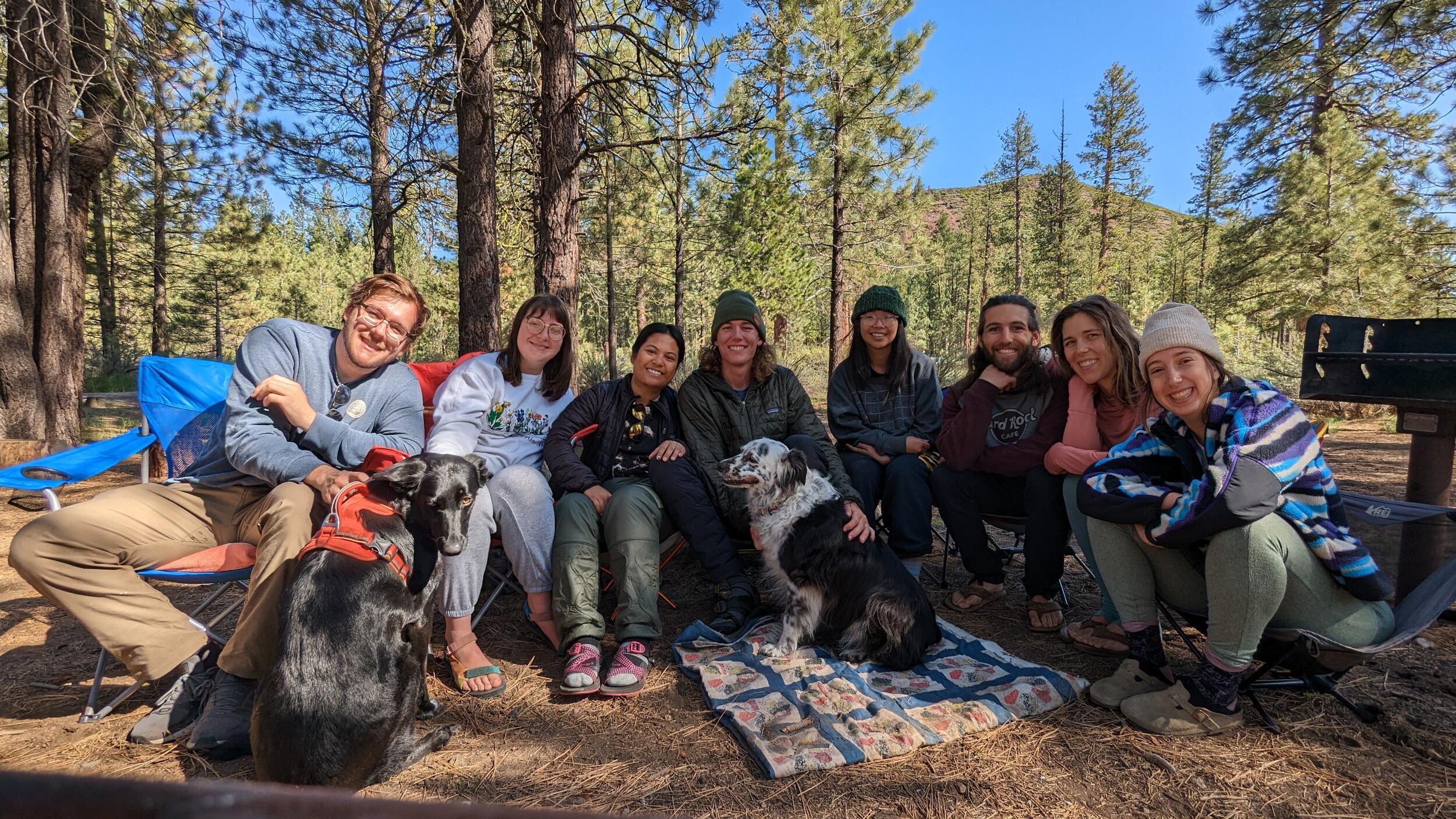 Nick and friends skied Mt. Lassen (Eunisse was injured but wanted to vibe).