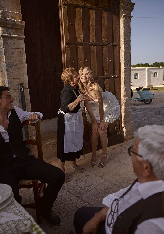 Dance of Puglia by LOVE by Ricca Sposa 25-016(2) Rosetta Column Wedding Dress - 4