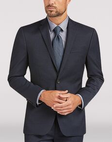 MEN’S WEARHOUSE Awearness Kenneth Cole AWEAR-TECH Blue Extreme Slim Fit Suit Blue Tuxedo