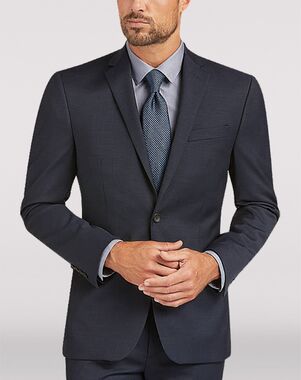 MEN’S WEARHOUSE Awearness Kenneth Cole AWEAR-TECH Blue Extreme Slim Fit Suit Blue Tuxedo