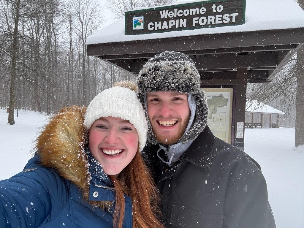 First hike of the year at Chapin Forest.