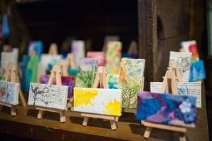 Hand-Painted Art Wedding Favors