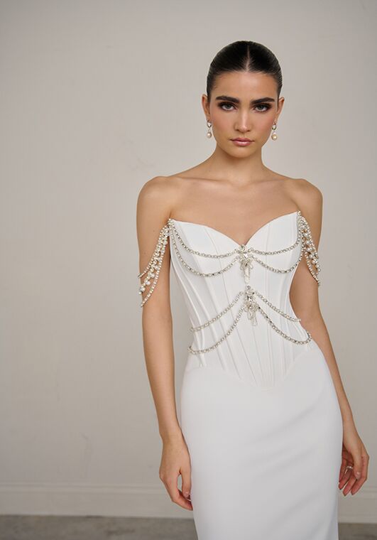 Justin Alexander Signature Sculptura Fit-and-Flare Wedding Dress - 6