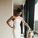 Strapless Asymmetric Mermaid Wedding Dress