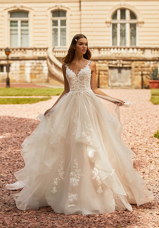 Moonlight Couture H1465 A-Line Wedding Dress - 3