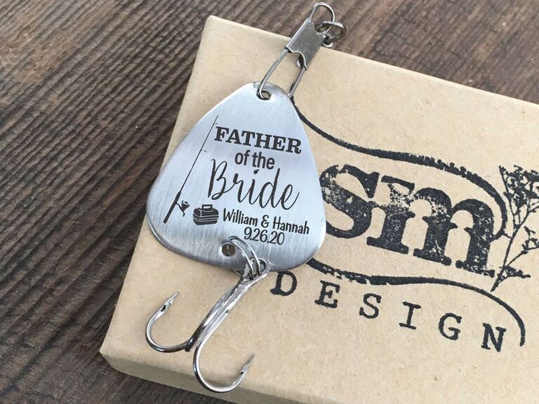 Father of the bride fishing gift lure