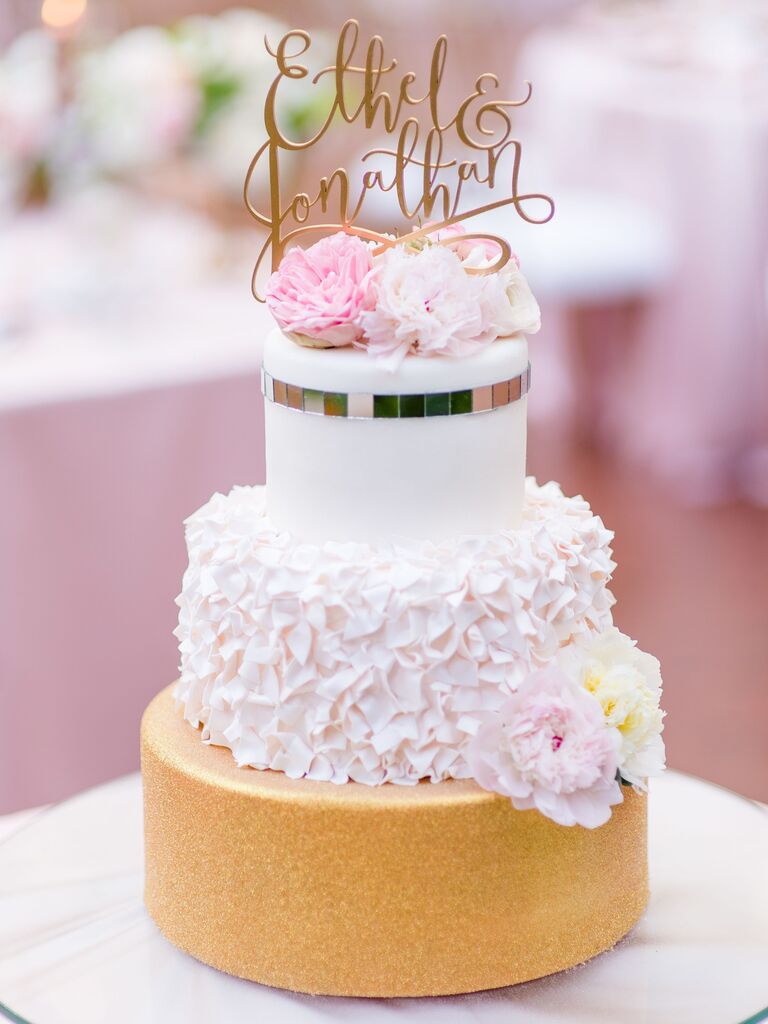 Sweet Love Marriage Bridal&Groom Wedding Cake Toppers Slogan "We Did!" 