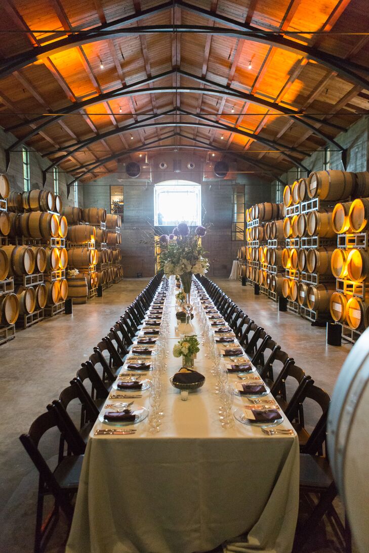 Stryker Sonoma Winery Barrel Room Wedding Reception