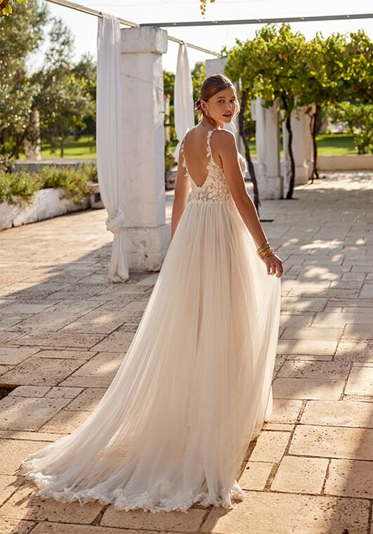 Lillian West 66402 A-Line Wedding Dress - 4