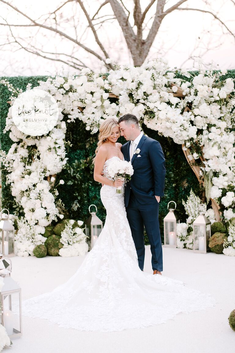 alex bregman wedding couple poses adorably