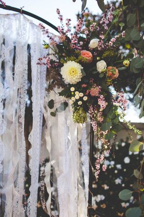 Wildflower Assortment on Wedding Arch