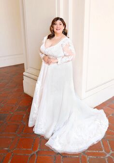 Stella York 7546 plus A-Line Wedding Dress