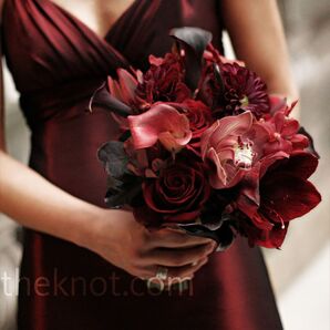 Red Bridesmaid Bouquets