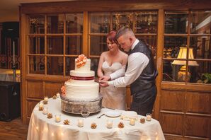 Classic Three-Tier Ivory Wedding Cake