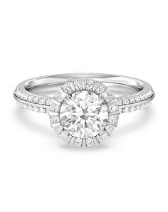 With Clarity Glamorous Princess, Cushion, Emerald, Pear, Radiant, Round, Oval Cut Engagement Ring