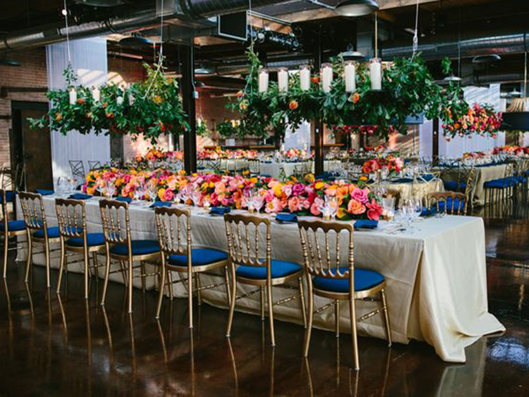 Wedding reception table