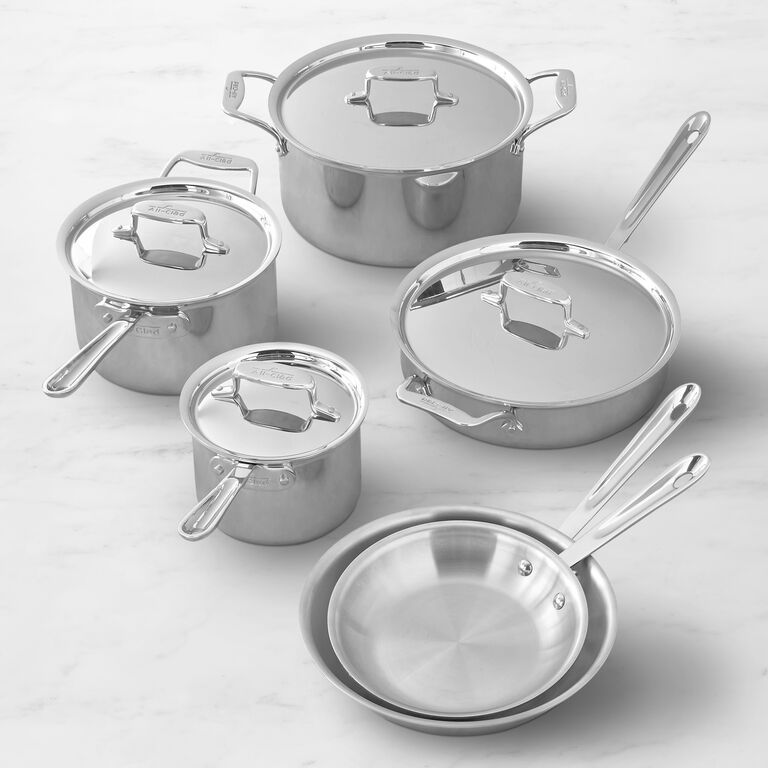 Luxury Stainless-Steel 10-Piece Cookware Gift Set for Wife