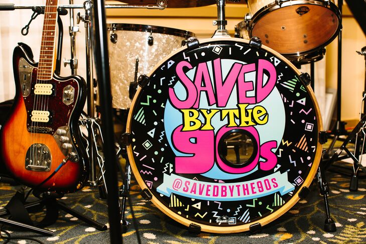 Saved by the 90s, a cover band, played hits all night—think Counting Crows and Notorious B.I.G.—at Amanda and Thadd's reception at Portofino Hotel & Marina in Redondo Beach, California.
