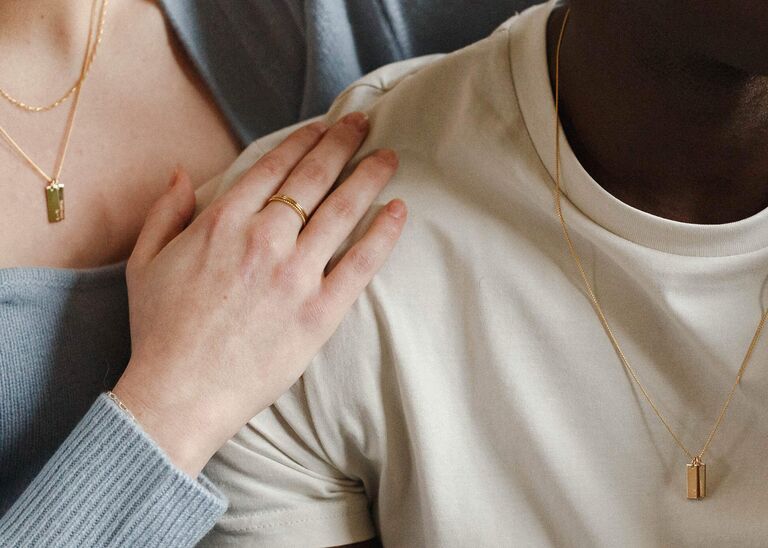 couple matching necklaces