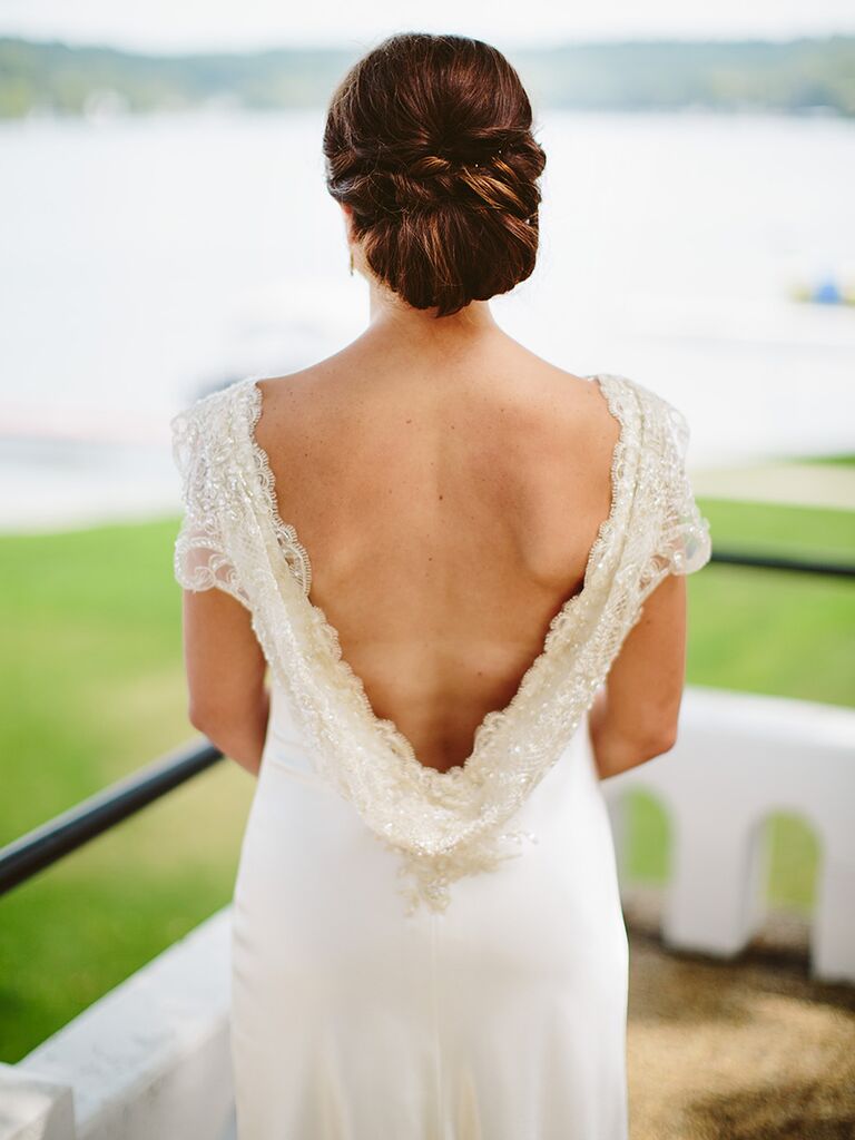 Tucked wedding updo