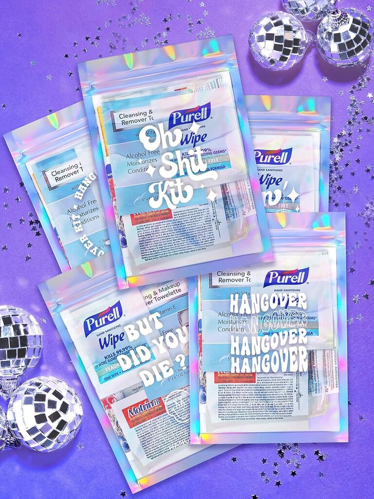 TYM Fiesta Squad Partytüten – 12,7 X 17,8 Cm, Baumwolle Mit Kordelzug, Set Mit 5 Stück, Für Junggesellinnenabschiede, Hochzeiten, Geschenke