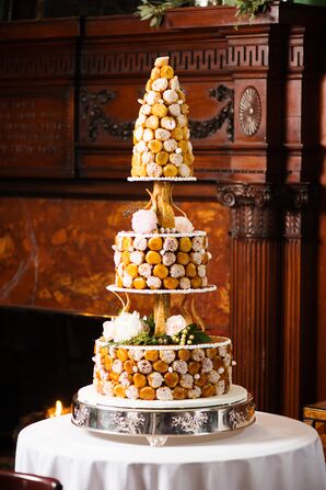 Three-Tier Croquembouche-Inspired Cake