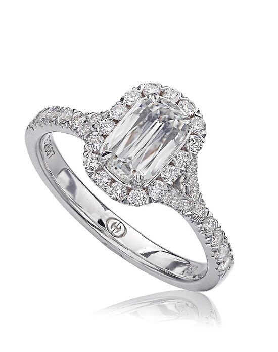 Christopher Designs Classic Emerald Cut Engagement Ring - 1