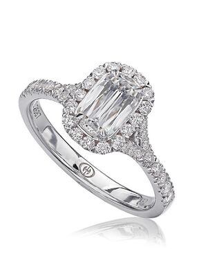 Christopher Designs Classic Emerald Cut Engagement Ring