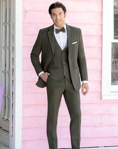 BLACKTIE METRO Olive Wedding Suit Green Tuxedo