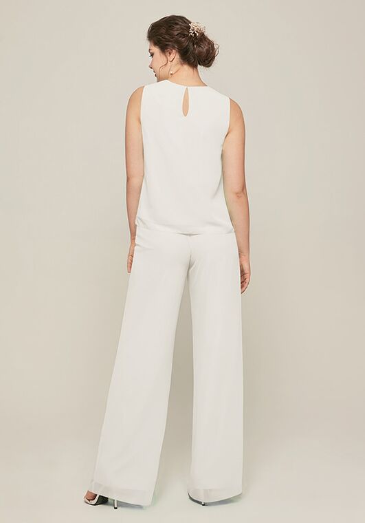 AW Bridal AW Karin Pantsuit White Mother Of The Bride Dress - 5